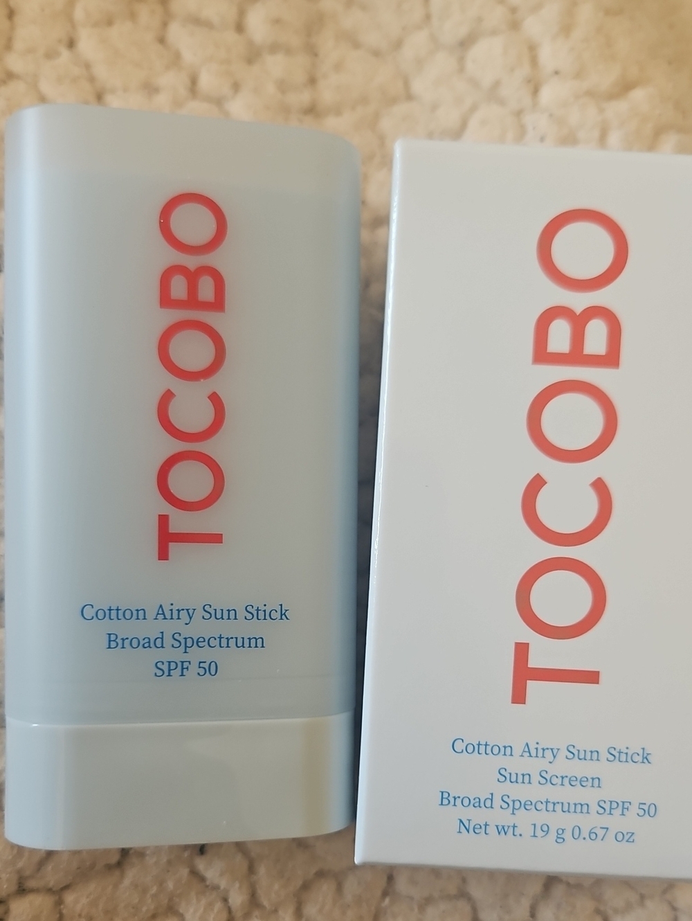 Tocobo Cotton Airy Sun Stick SPF 50- New